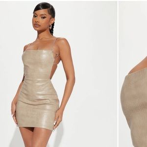 Crocodile Pattern Dress